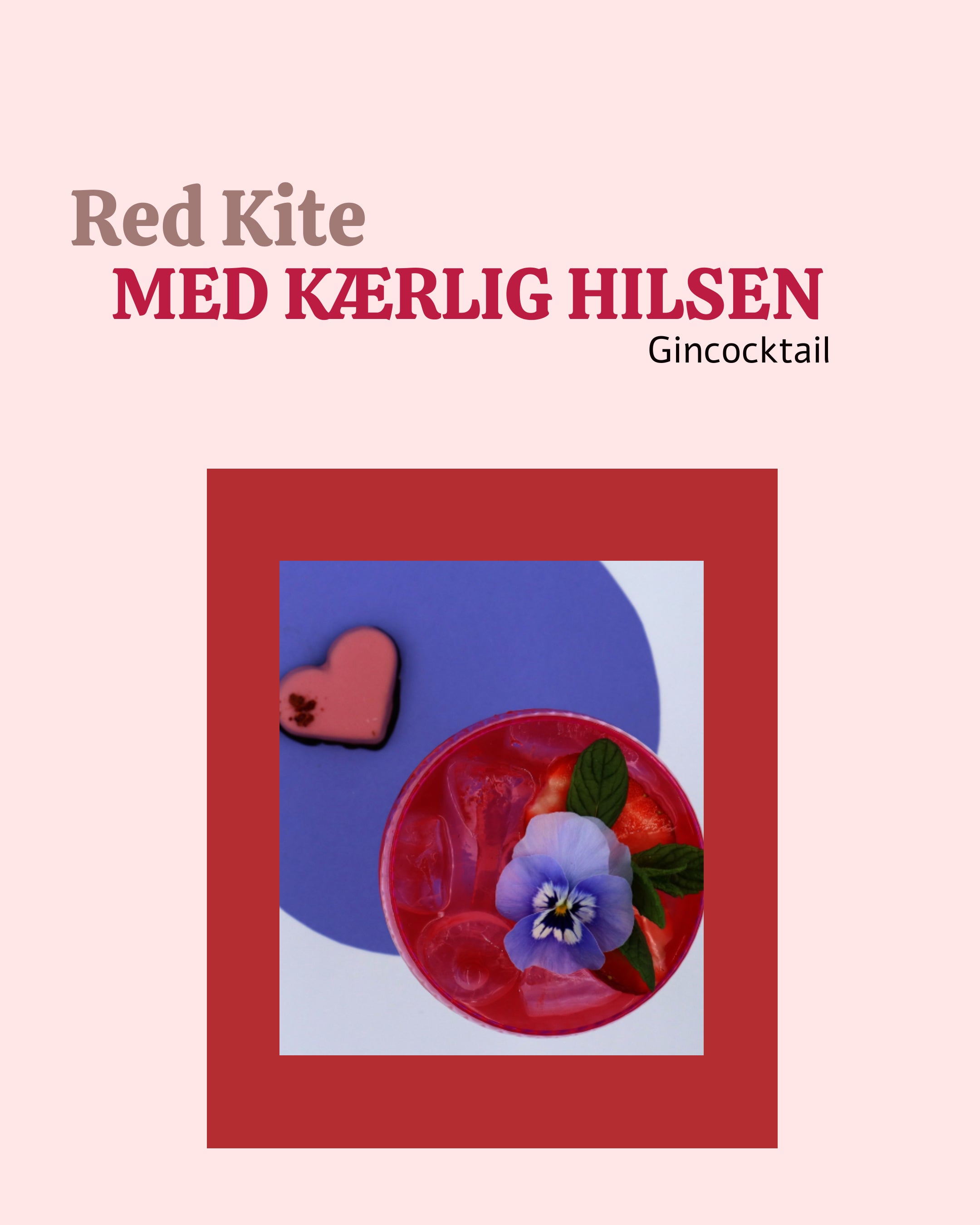 Red Kite gin - MED KÆRLIG HILSEN sæt 💗