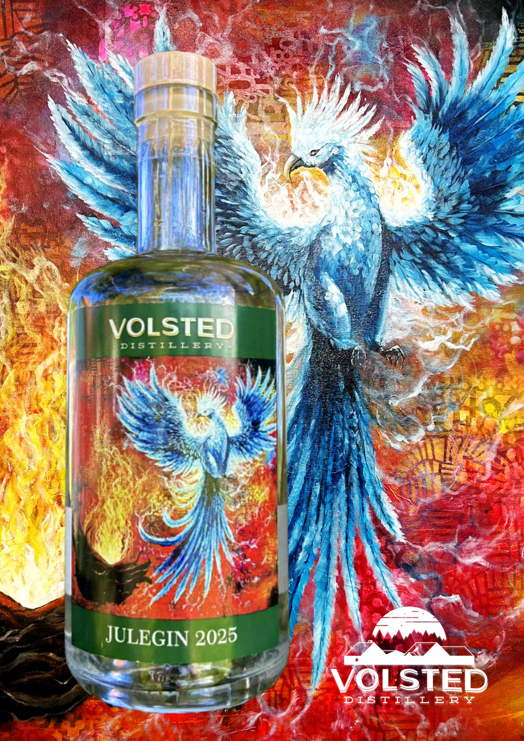 NYHED OG NY SMAG! Volsted Distillery Julegin 2025 – Fugl Fønix 🔥